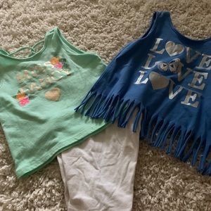 2T girls three piece outfit